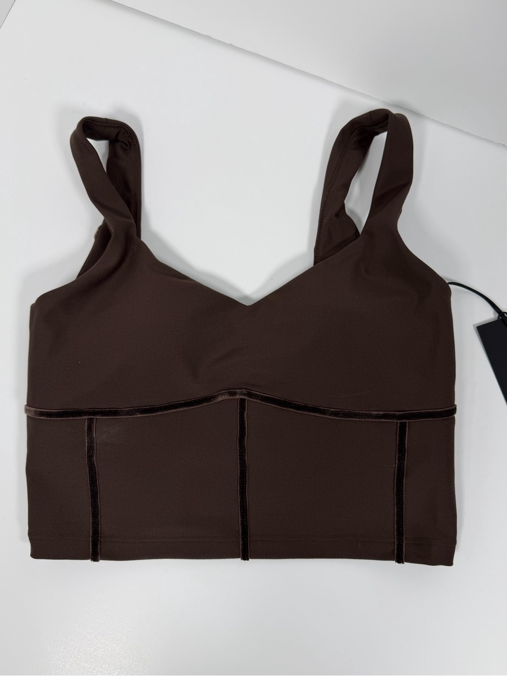 Abercrombie & Fitch Dark Brown Cropped Bustier Tank